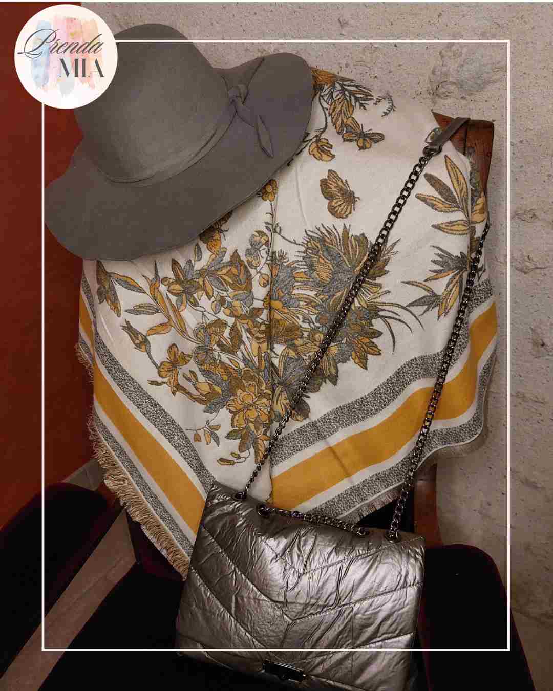 Chapeau Capeline gris