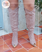 Bottes santiag beiges