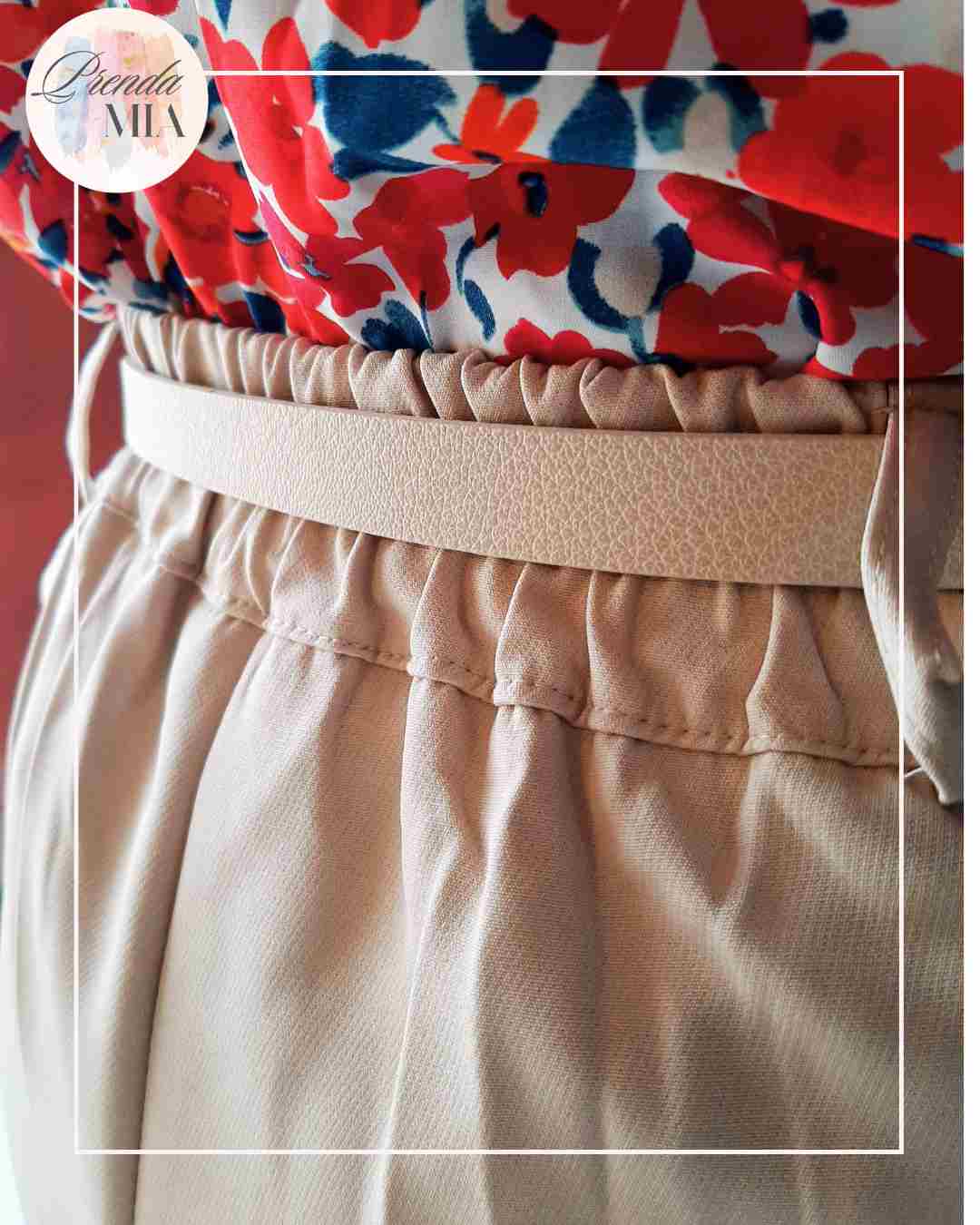 Pantalon Carotte –  beige