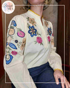 Blouse Olie brodée