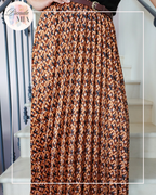 Retro pleated skirt