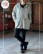 Veste sweat à Capuche - Grise