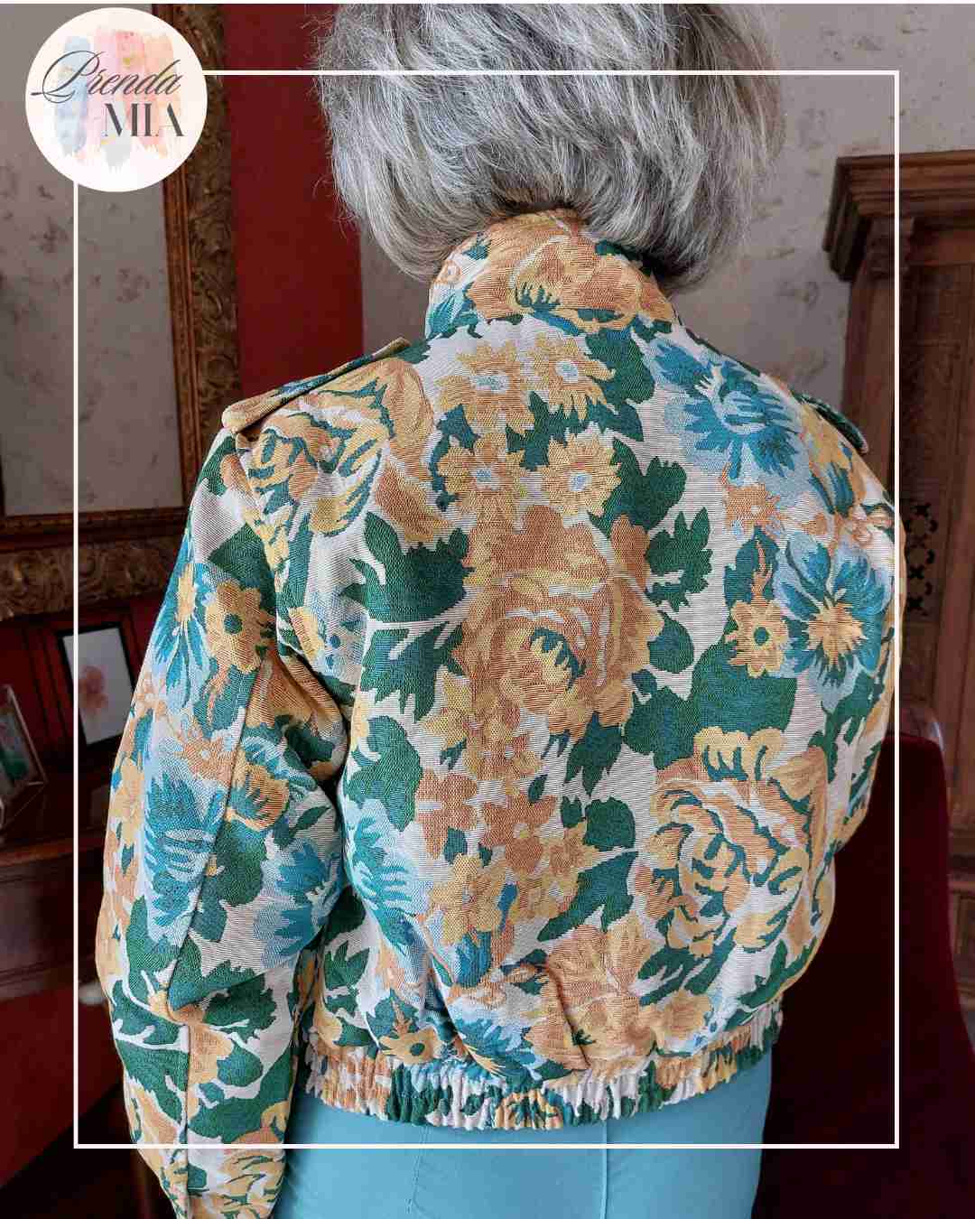 Veste Julienne Jaune Fleurie