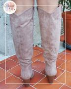 Bottes santiag beiges